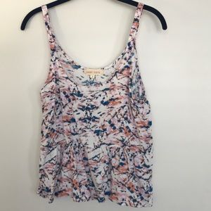 High low summer patterned tank top